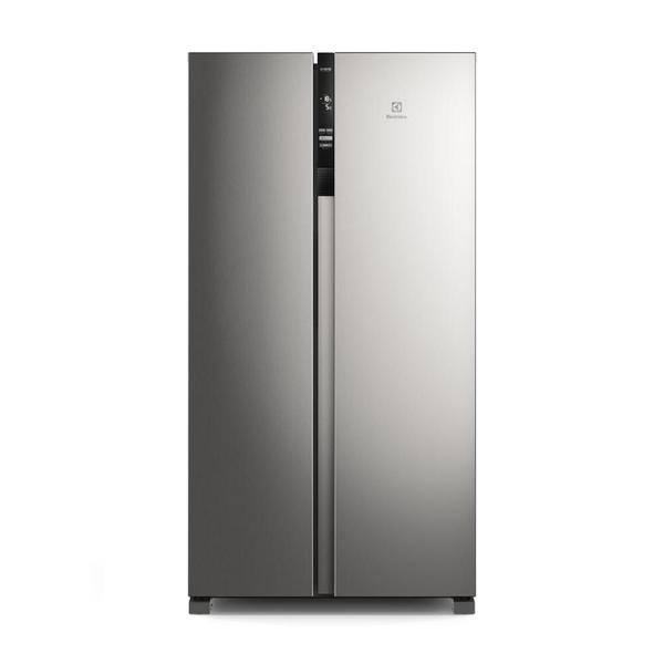 Imagem de Geladeira Electrolux Side by Side Frost Free 435L Efficient AutoSense Inverter Inox Look IS4S