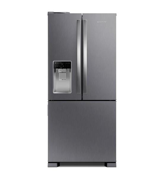 Imagem de Geladeira Frost Free Brastemp French Door 515 litros Inox com Água e Gelo na Porta - BRH85AK