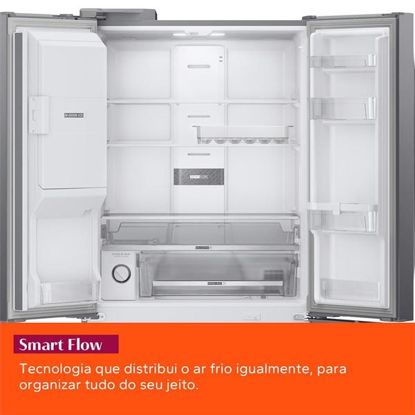 Imagem de Geladeira Frost Free Brastemp French Door 515 litros Inox com Água e Gelo na Porta - BRH85AK