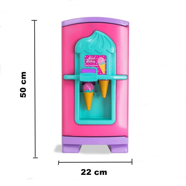 Imagem de Geladeira Infantil Gela Sorvetinho Sweety Fantasy 50Cm