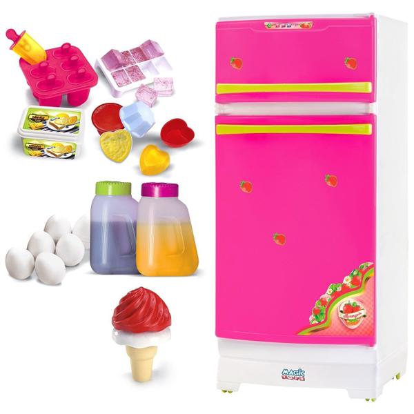 Imagem de Geladeira Infantil Moranguita Brinquedo Meninas Cozinha 8054 - Magic Toys