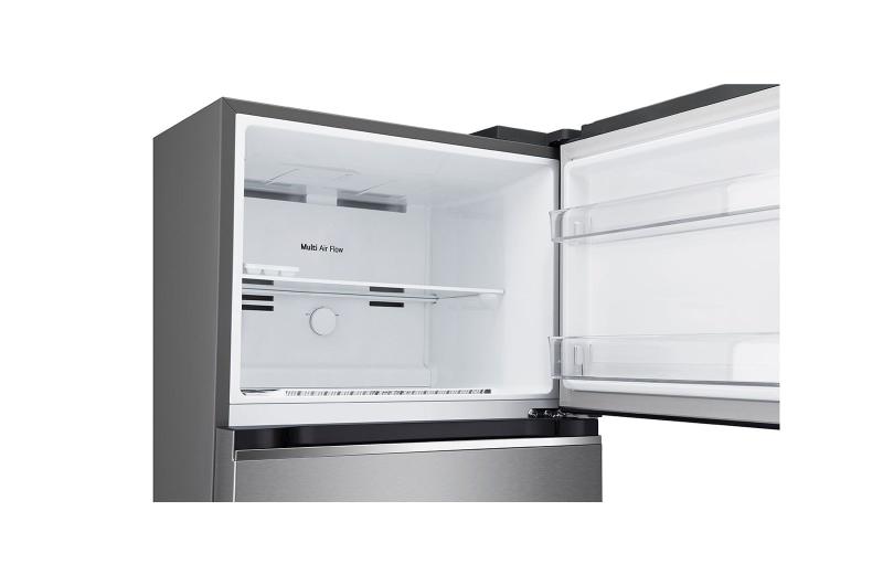 Imagem de Geladeira LG Frost Free Inverter 395L Duplex Cor Inox Look (GN-B392PLM)