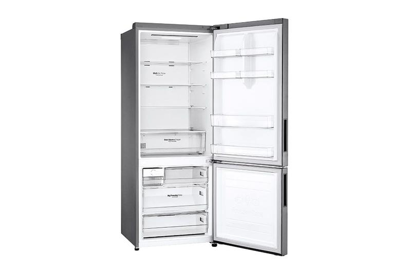 Imagem de Geladeira LG Inverter Bottom Freezer 451 litros 127v Platinum - GC-B569NLLM