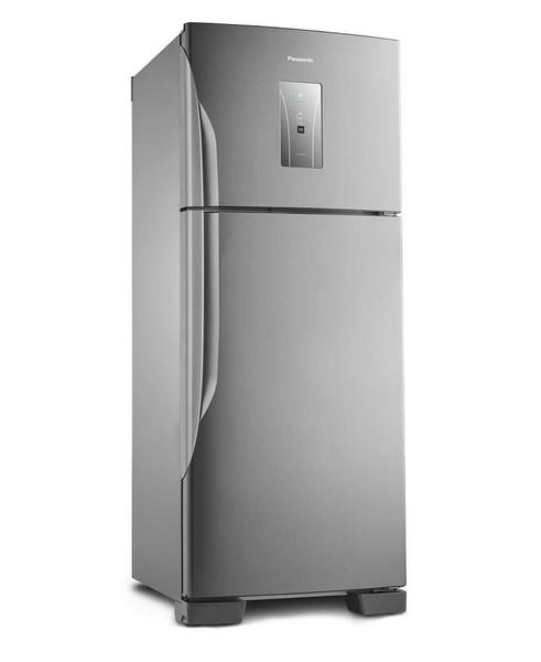 Geladeira panasonic 2 portas bt50 aço escovado 435l - 127v Imagem de Geladeira panasonic 2 portas bt50 aço escovado 435l - 127v