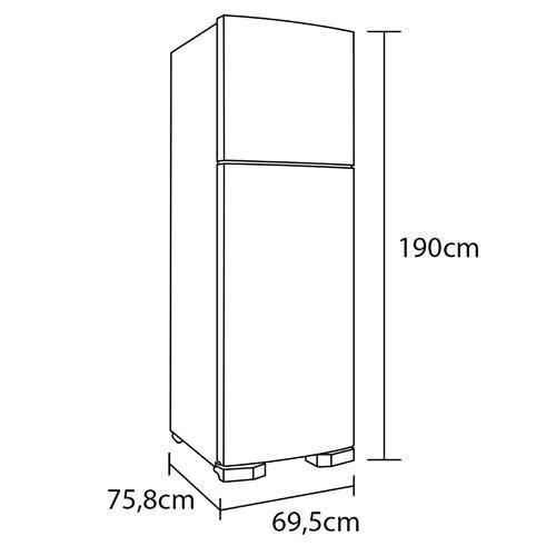 Imagem de Geladeira panasonic 2 portas bt55 aço escovado 483l - 127v