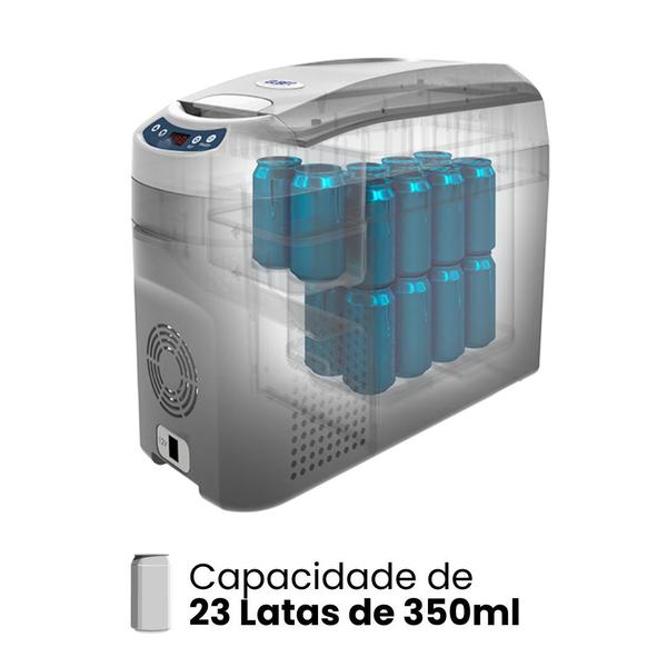 Imagem de Geladeira Portátil P/ Caminhão 18 Litros Quadrivolt 12v/24v/110v/220v Elber