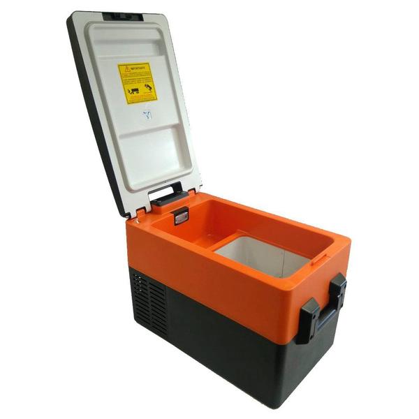 Geladeira Portátil P/Pesca 31 Litros 12v/24v Resfriar Laranja C/Bluetooth Imagem de Geladeira Portátil P/Pesca 31 Litros 12v/24v Resfriar Laranja C/Bluetooth