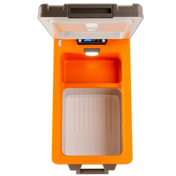 Geladeira Portátil P/Pesca 31 Litros 12v/24v Resfriar Laranja C/Bluetooth Imagem de Geladeira Portátil P/Pesca 31 Litros 12v/24v Resfriar Laranja C/Bluetooth