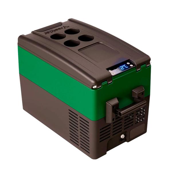 Imagem de Geladeira Portátil P/Viagens 31 Litros 12v/24v Resfriar Verde C/Bluetooth