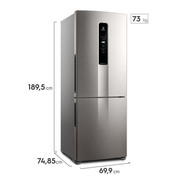 Imagem de Geladeira/Refrigerador Electrolux Frost Free 490L IB7S Inox