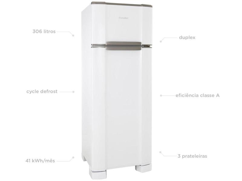 Imagem de Geladeira/Refrigerador Esmaltec Cycle Defrost - Duplex 306L RCD38 Branco