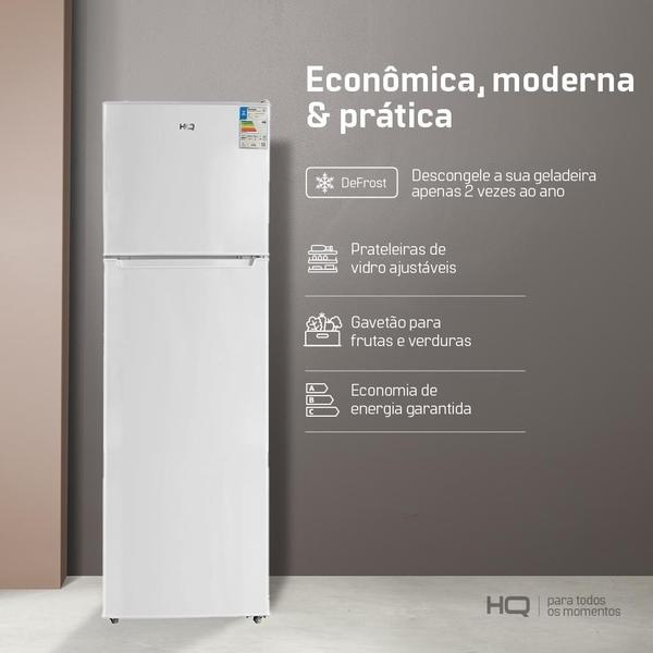 Imagem de Geladeira Refrigerador HQ Defrost 290 Litros Branco HQ-290RDF 127V