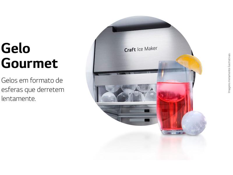 Imagem de Geladeira/Refrigerador LG Frost Free Side by Side 598L com Dispenser de Água GC-X257C