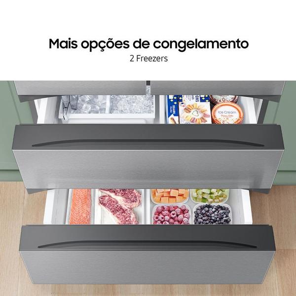 Imagem de Geladeira Samsung French Door RF26 4 Portas 500L Inox 110V RF26CG7400SRAZ