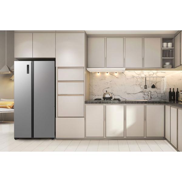 Imagem de Geladeira Samsung Side by Side RS52 490L Inox Look 220V RS52B3000M9/BZ