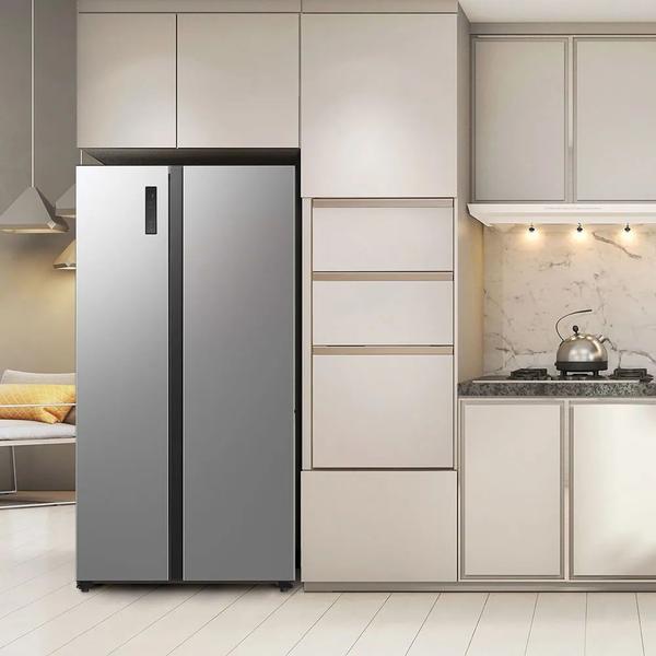 Imagem de Geladeira Samsung Side By Side RS52 com All Around Cooling 490L Inox Look