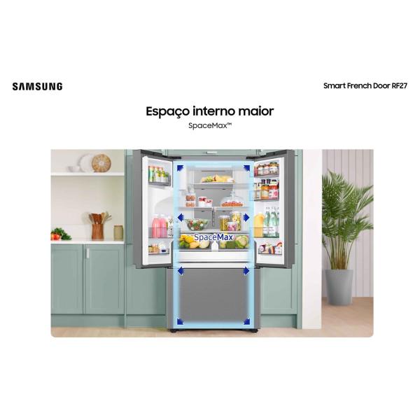 Imagem de Geladeira Samsung Smart French Door 3 Portas 576L Inox 220V RF27CG5410SRBZ