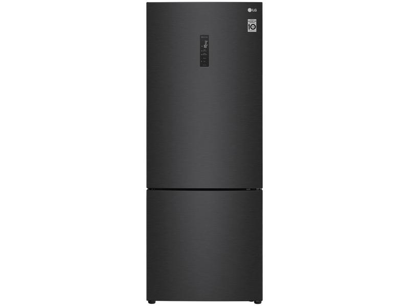 Geladeira Smart LG Frost Free Inverter 462L Inverse Cor Black Inox (GC-B569NQL) - 127V
