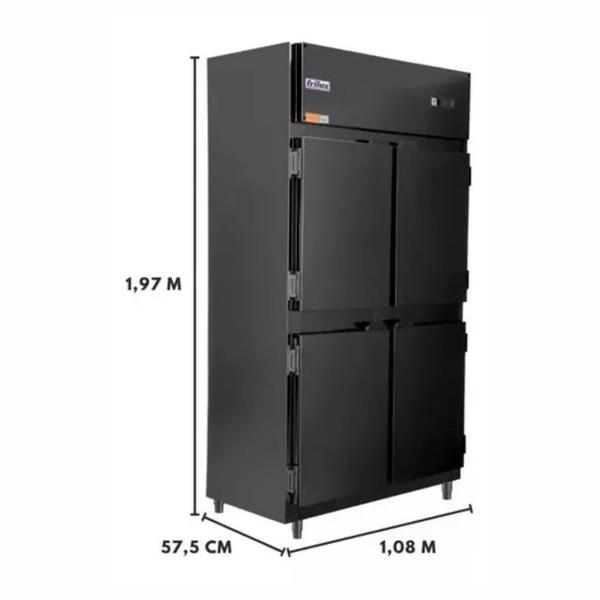 Geladeria Comercial Minicamara Plus 4 Portas - FRILUX Imagem de Geladeria Comercial Minicamara Plus 4 Portas