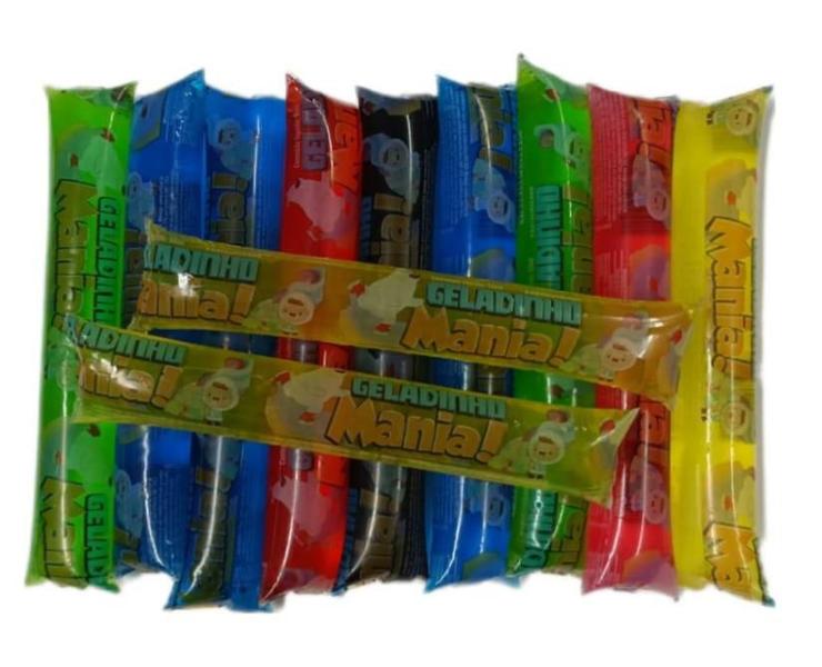 Geladinho Mania Din Din Sacolé Pacote C/ 40u - 3 Pacotes - BUSCHLE Imagem de Geladinho Mania Din Din Sacolé Pacote C/ 40u - 3 Pacotes