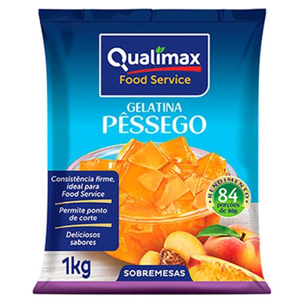 Gelatina 1Kg Qualimax Uso Profissional Alto Rendimento / Imagem de Gelatina 1Kg Qualimax Uso Profissional Alto Rendimento /
