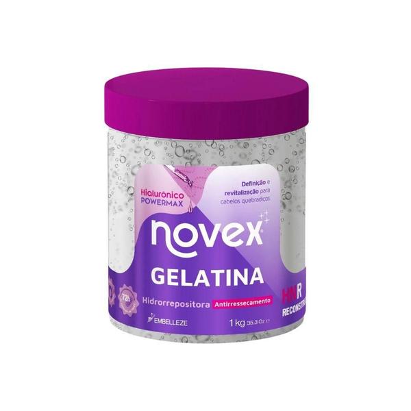 Imagem de Gelatina Capilar Novex 1000G Hialuronico Hidroreposoitora