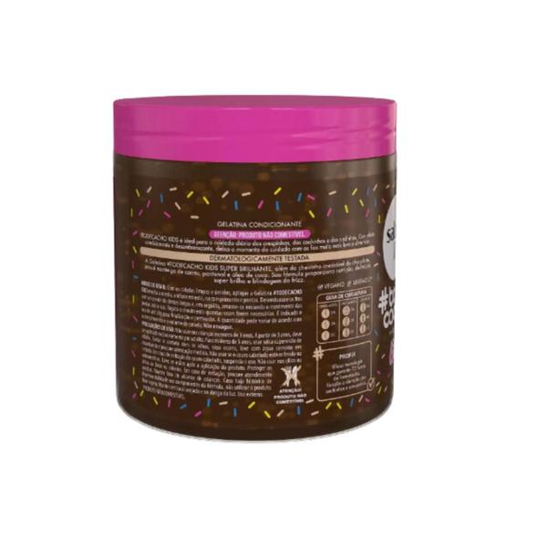 Imagem de Gelatina Chocolate Salon Line todecacho Kids Super Brilhante 550g