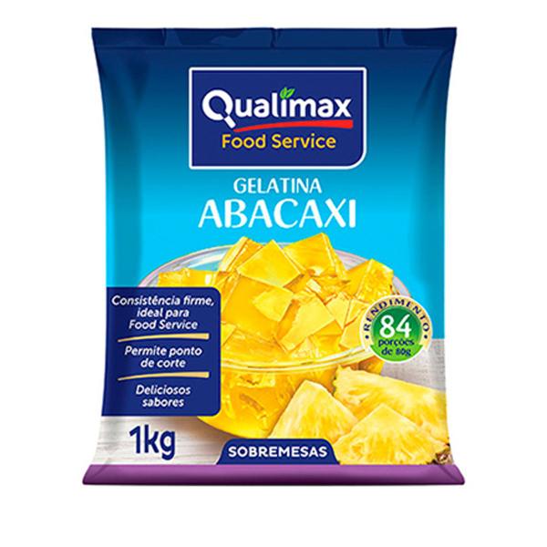 Imagem de Gelatina de ABACAXI 1Kg Qualimax - Uso Profissional Alto Rendimento / Food Service Consistência Firme