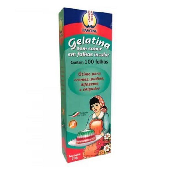 Imagem de Gelatina em Folhas Incolor Italiana 100 Folhas