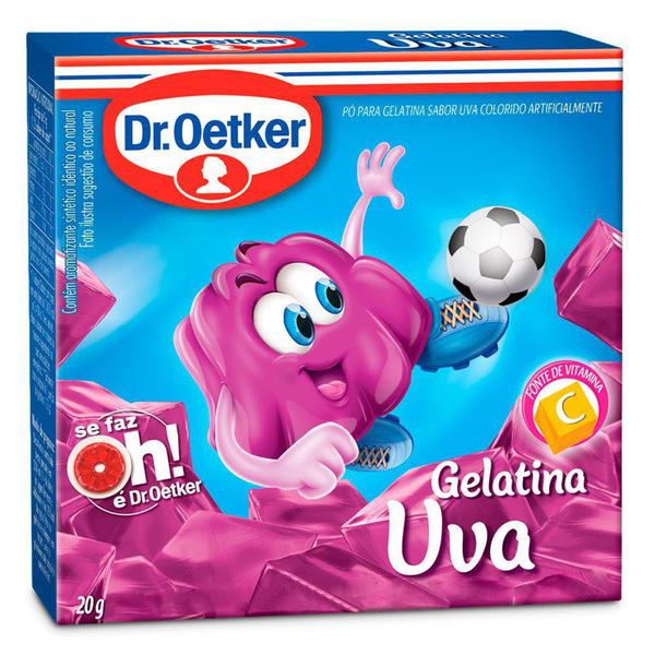 Gelatina em Pó Dr. Oetker Sabor Uva 20g - DR.Oetker - Dr Oetker Imagem de Gelatina em Pó Dr. Oetker Sabor Uva 20g - DR.Oetker