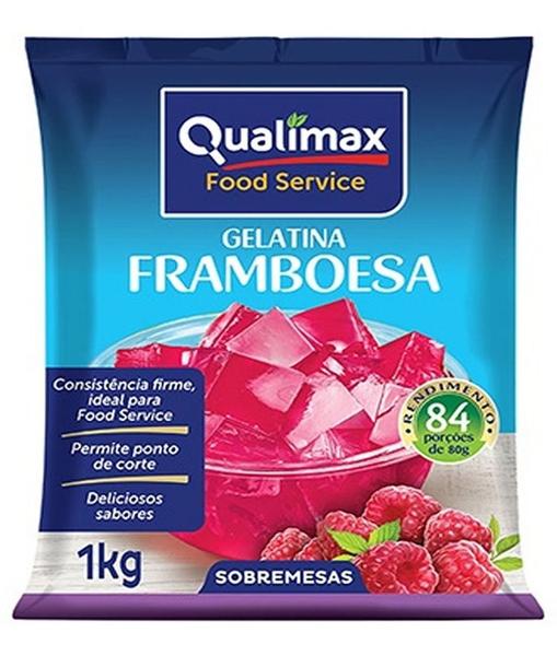 Gelatina em Pó Sabor Uva Qualimax 1kg - Food Service Rende 84 Porçoes Imagem de Gelatina em Pó Sabor Uva Qualimax 1kg - Food Service Rende 84 Porçoes