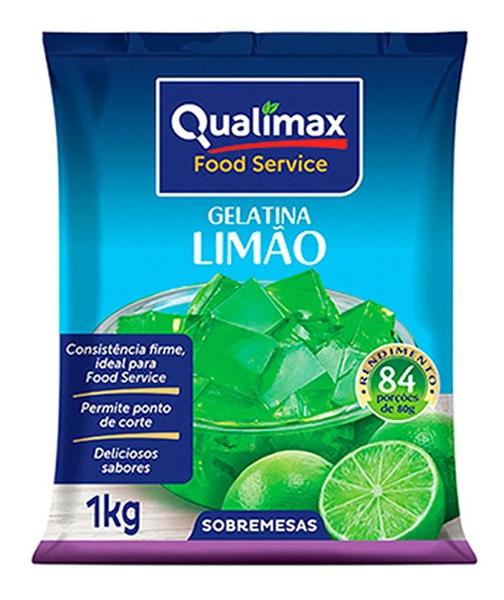 Gelatina em Pó Sabor Uva Qualimax 1kg - Food Service Rende 84 Porçoes Imagem de Gelatina em Pó Sabor Uva Qualimax 1kg - Food Service Rende 84 Porçoes
