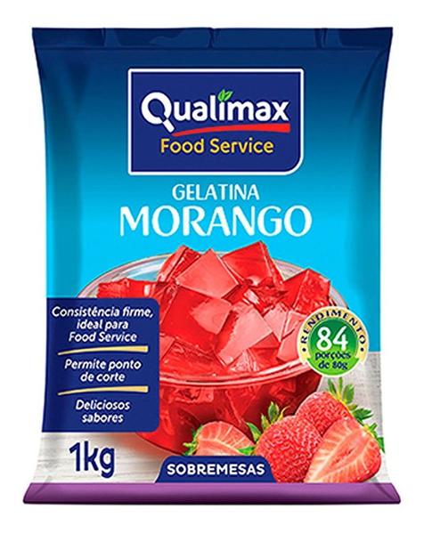 Gelatina em Pó Sabor Uva Qualimax 1kg - Food Service Rende 84 Porçoes Imagem de Gelatina em Pó Sabor Uva Qualimax 1kg - Food Service Rende 84 Porçoes