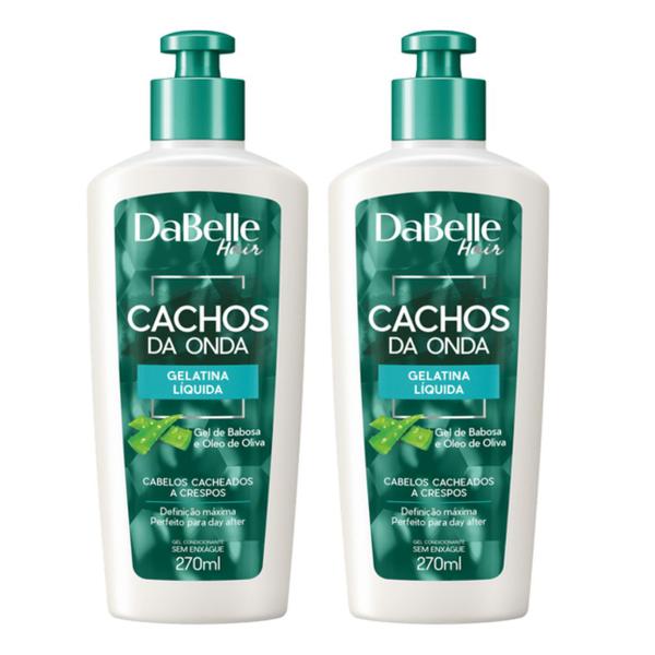 Gelatina Liquida Cachos Onda Crespo Cacheados DaBelle 270ml Imagem de Gelatina Liquida Cachos Onda Crespo Cacheados DaBelle 270ml
