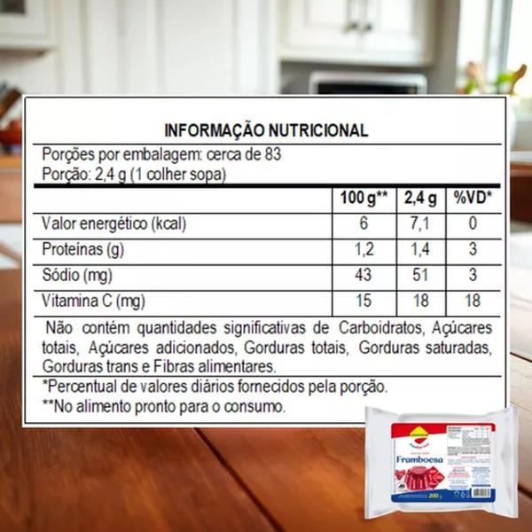 Gelatina Lowçucar Sabor Framboesa Refil 200G - Lowcuçar Food Service Imagem de Gelatina Lowçucar Sabor Framboesa Refil 200G
