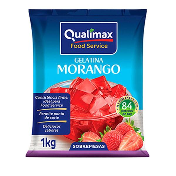 Gelatina Morango 1Kg Qualimax Uso Profissional Alto Imagem de Gelatina Morango 1Kg Qualimax Uso Profissional Alto