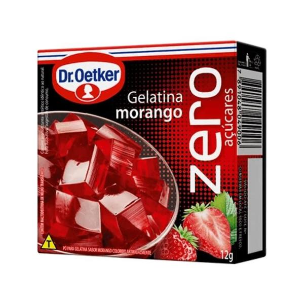 Gelatina Morango Zero Dr.Oetker 12g - Dr.Oeteker Imagem de Gelatina Morango Zero Dr.Oetker 12g