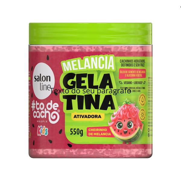 Imagem de Gelatina Salon Line todecacho Melancia Kids 550g