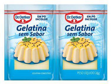 Gelatina sem sabor 24gr dr oetker Imagem de Gelatina sem sabor 24gr dr oetker