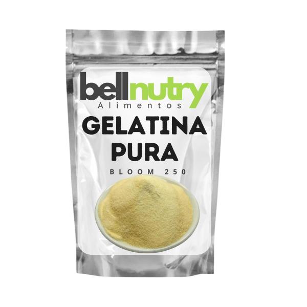 Gelatina Sem Sabor Pura E Incolor 500g - Bellnutry Alimentos Imagem de Gelatina Sem Sabor Pura E Incolor 500g