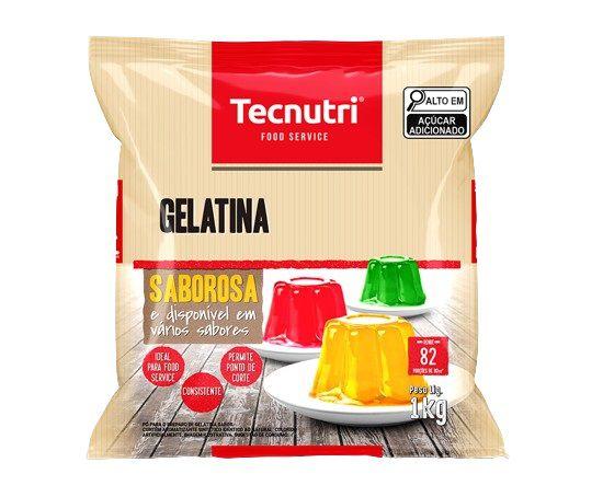 Gelatina sobremesa sabor framboesa tecnutri sache 1kg Imagem de Gelatina sobremesa sabor framboesa tecnutri sache 1kg