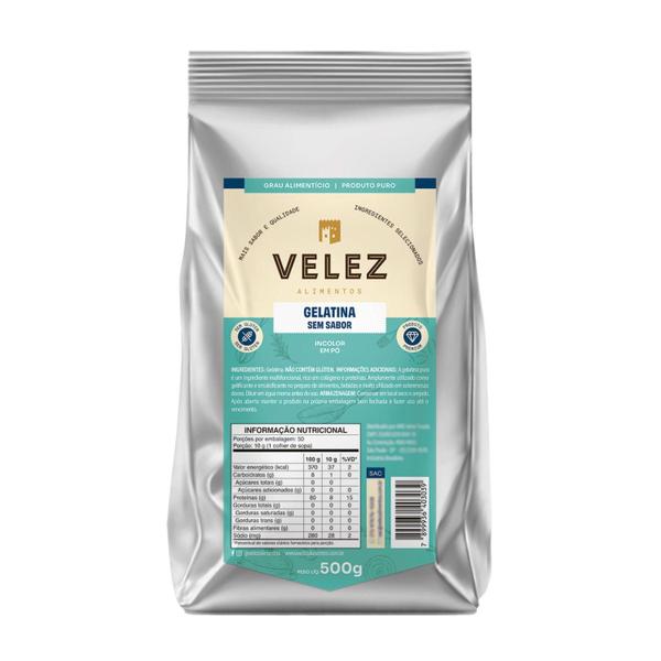 Imagem de Gelatina Velez Sem Sabor 500G