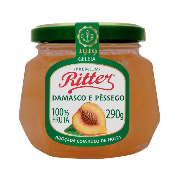 Geleia 100% Fruta de Damasco e Pêssego 290g - Ritter Imagem de Geleia 100% Fruta de Damasco e Pêssego 290g - Ritter