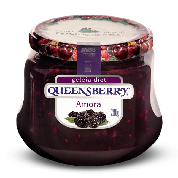 GELEIA Amora DIET zero açucar QUEENSBERRY VIDRO 280G Imagem de GELEIA Amora DIET zero açucar QUEENSBERRY VIDRO 280G