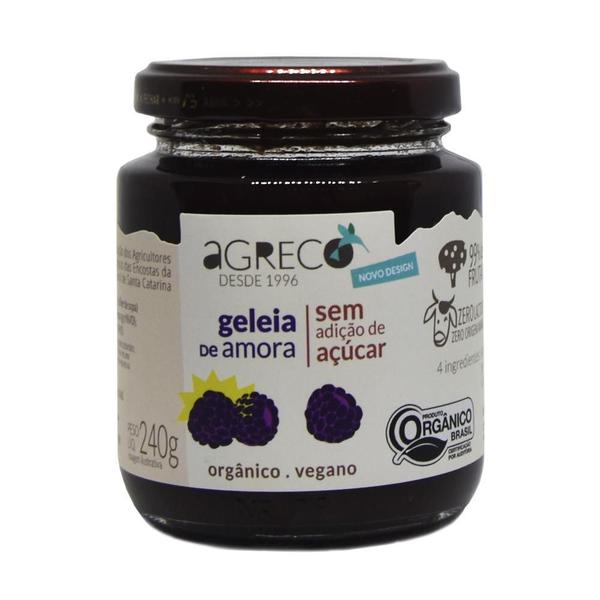 Geleia De Amora Sem Adição De Açúcar Orgânica Vd 240G - Agreco Imagem de Geleia De Amora Sem Adição De Açúcar Orgânica Vd 240G