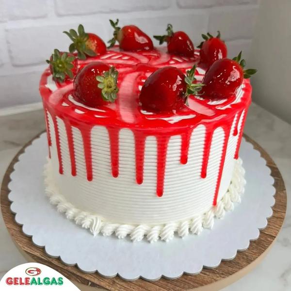Geleia de brilho morango 500grs Gelealgas Imagem de Geleia de brilho morango 500grs Gelealgas