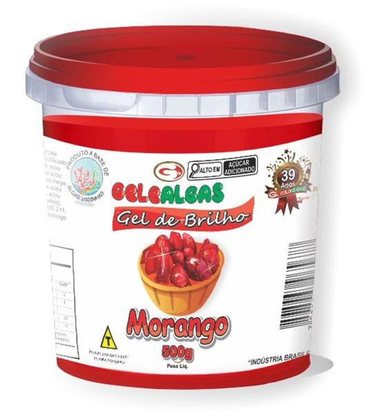 Geleia de brilho morango 500grs Gelealgas Imagem de Geleia de brilho morango 500grs Gelealgas