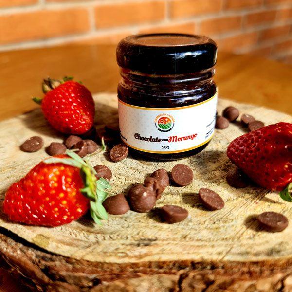 Imagem de Geleia de Chocolate com Morango Natural e Artesanal 80% da Fruta - Pinhais