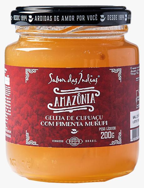 Geleia de Cupuaçu com pimenta Murupi 240g - Sabor das Indias Imagem de Geleia de Cupuaçu com pimenta Murupi 240g