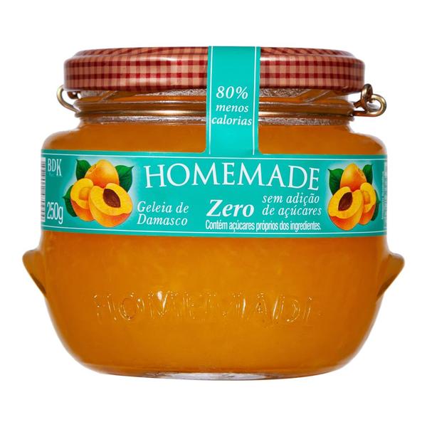 Geleia de Damasco Zero Homemade 250g Imagem de Geleia de Damasco Zero Homemade 250g